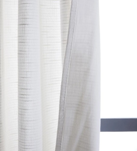 NWT! Quince Cotton White Slub Blackout Curtains, 48" x 96"- 2 Panels (428) - Picture 3 of 13