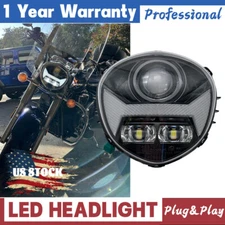 Front Headlamp LED Headlight E24 Plug&Play DRL for Yamaha V STAR 1300 XVS 1300