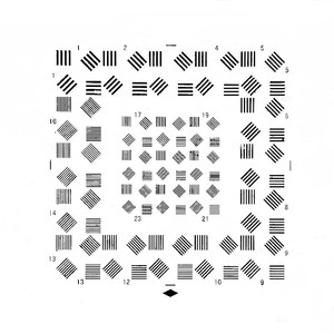 Optical-Resolving-Power-Test-Target-Board-Lens-USAF-Diameter-25-mm-12-5-50lp-mm