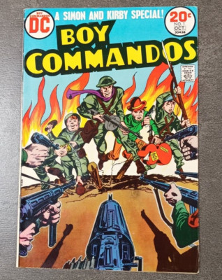BOY COMMANDOS Vol2 #1 DC 1973 SEHR FEIN (8,0) KIRBY Kunst CENTS Kopie