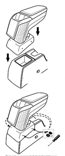 FIAT PUNTO GRANDE / PUNTO GRANDE EVO / FIAT LINEA ARMREST Accoudoir Bracciolo - Picture 11 of 11