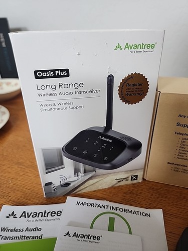 Receptor transmisor Bluetooth Avantree certificado aptX HD para TV - Oasis Plus - Imagen 3 de 6