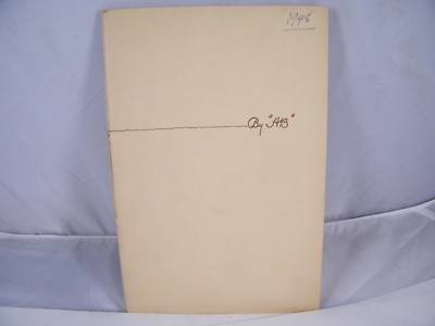 1948 HENRY BRODERICK ~ HISTORICAL BOOKLET ~ FROTH AND FOAM FOR FRIENDS ONLY