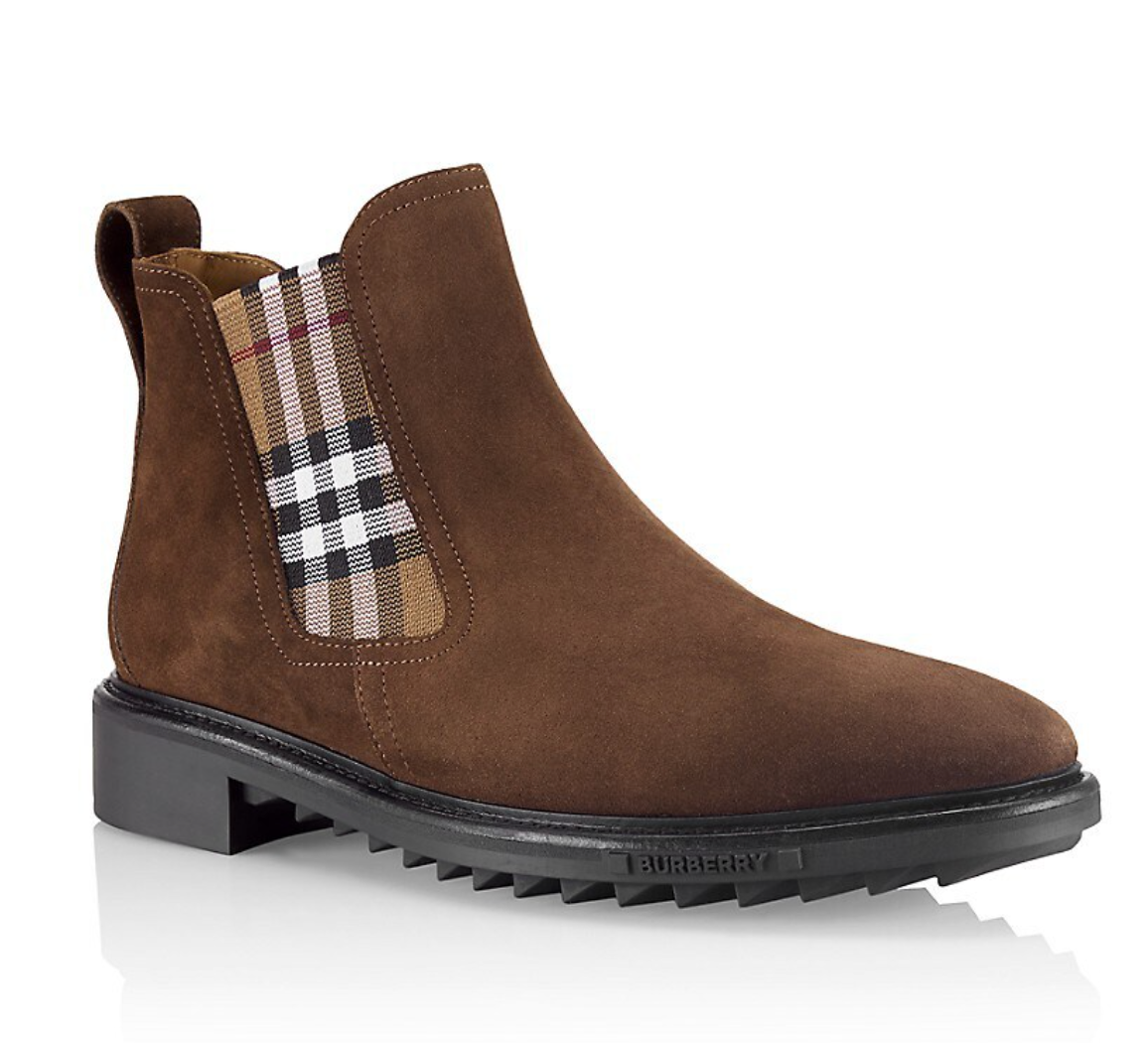 Burberry N3309 Mens Brown Allostock Chelsea Boots Size EU 41 Burberry N3309 Mens Brown Allostock Chelsea Boots Size EU 41
