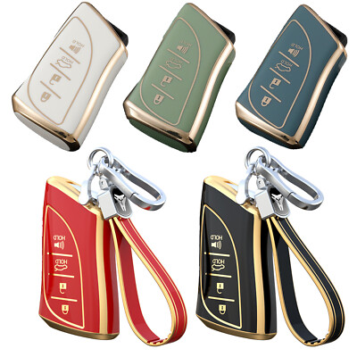 4 Button Car Remote Key Fob Cover Case TPU For 2018-2024 Lexus ES NX RX LC LS GX