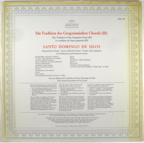 ARCHIV Ockeghem Obrecht CAPPELLA LIPSIENSIS Knothe Mi-Mi Mass SAPM 198 406 EX+ - Picture 4 of 4