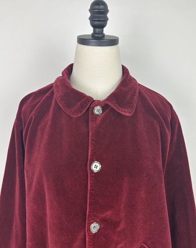 Chaqueta de Terciopelo CP SHADES M Borgoña Rojo Algodón Calce Cuadrado Relajado Bohemio Mínimo - Imagen 2 de 13