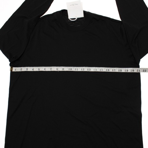 Stefan Brandt NWT Eli La 110 Jersey Mock Neck Top Size M in Black 100% Wool - Afbeelding 4 van 9