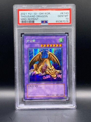 2021 Korean Yugioh Thousand Dragon PSA 10 Metal Raiders Reprint #K143 - Bild 1 von 2