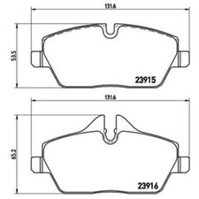 BREMBO Bremsbeläge Bremsbelegsatz vorne für BMW 1er MINI Mini