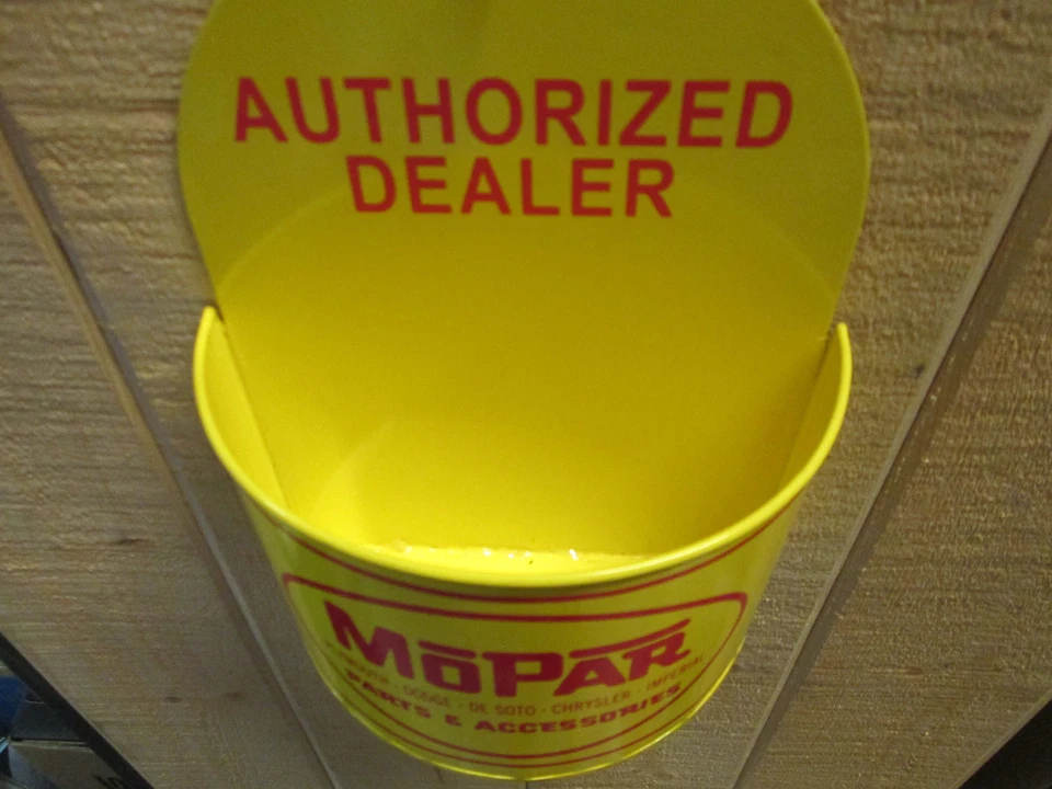 Letrero de bandeja de pared de concesionario autorizado MOPAR Plymouth Dodge Chrysler Viper Cuda Foto 2 de 4