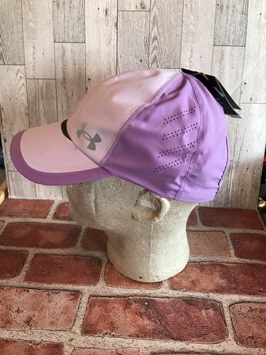 Under Armour Womens Running Hat Lightweight Breathable Strapback Lavender Cap - Picture 2 of 8