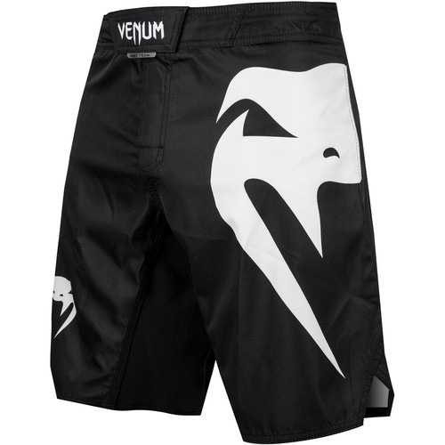 Venum Light 3.0 MMA Fight Shorts - Black/White - Picture 1 of 42
