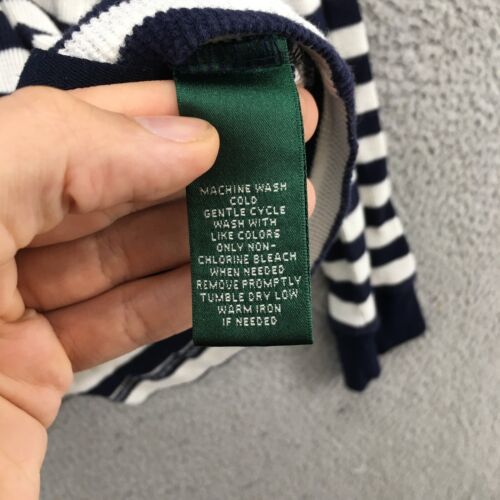 Felpa L-RL Lauren Active Ralph Lauren donna M nera bianca a righe con cappuccio - Foto 15 di 17