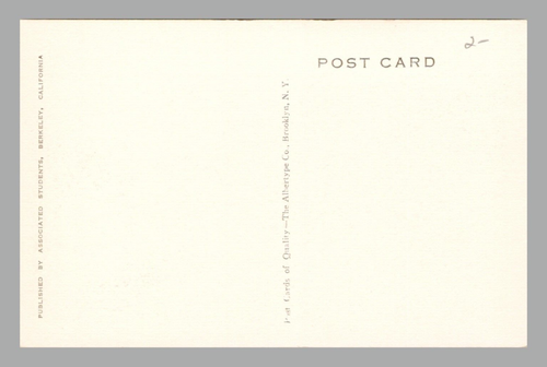 International House University California Berkeley Albertype Co DB UNP Postcard - Picture 2 of 2