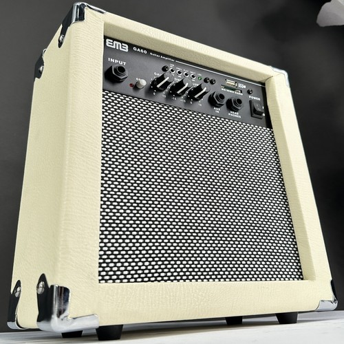 EMB 250W Guitar Amplifier Speaker Powerful Cabinet - SD USB AUX BLUETOOTH WH - Picture 1 of 6