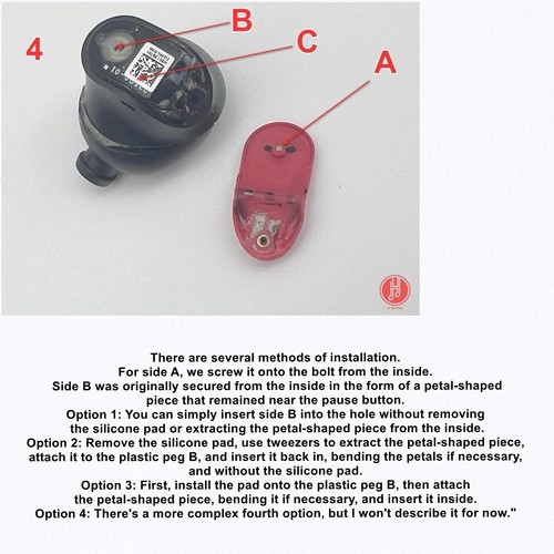 Authentic Replacement Parts Ear Hook / Ear Tips Beats Fit Pro Wireless- Black - Picture 15 of 20