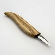 Detail Carving Knife – Hand-Forged 52100 Steel, Ash Handle, Razor Sharp Tool