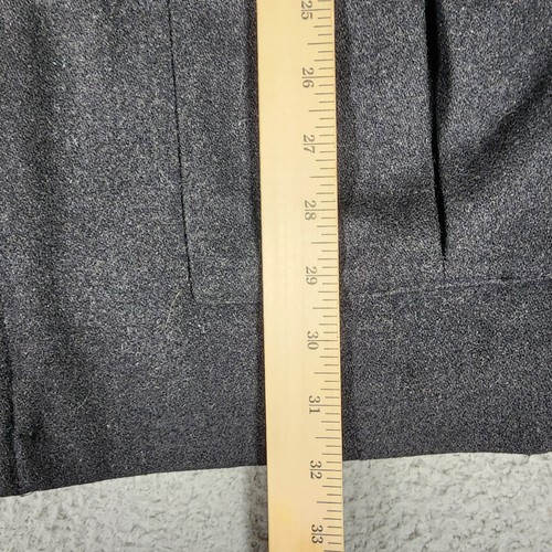 Nautica Wool Duffle Coat Men Large Full Zip Toggle Button Lined Charcoal Gray - Picture 14 of 19