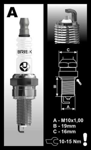 1x bujías de actualización plateadas BRISK YS se adapta a: Honda CRF250X Reino Unido/Unión solo y2004-2020 - Imagen 4 de 6
