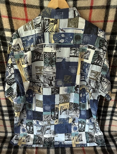 JOHN SEVERSON KAHALA Mens Hawaiian Golf Cotton Button Up Short Sleeve Shirt XL - Picture 2 of 5