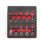 10 PC 10 - 19 mm Flexible Head Wrench Spanner 3/8 Drive 12 Point Adaptor Set