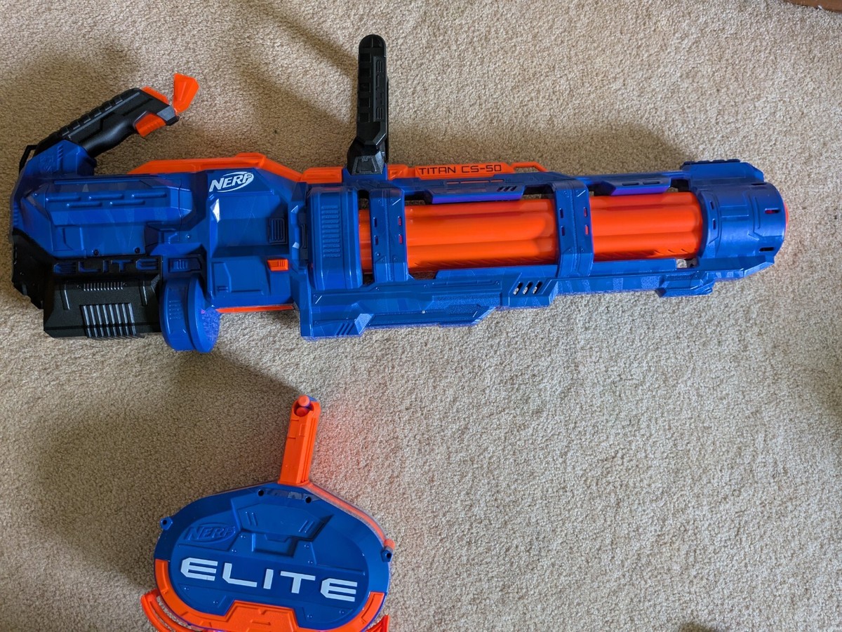 【最終値下げ】NERF TITAN CS-50 Nerf Elite Titan CS-50: Fully Motorized Toy Blaster with 50