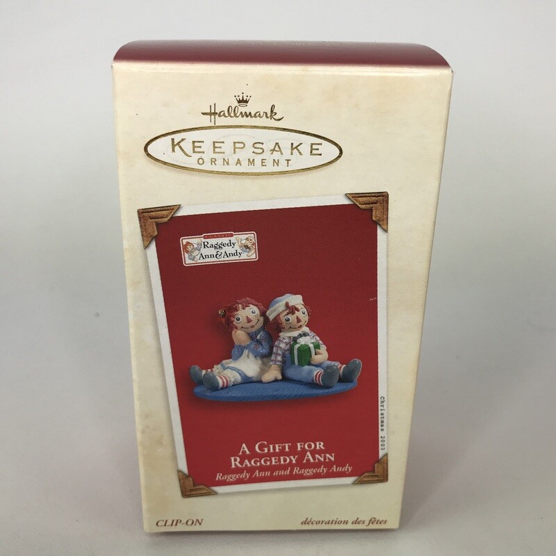 HALLMARK RAGGEDY ANN /& ANDY A GIFT FOR ANN ORNAMENT