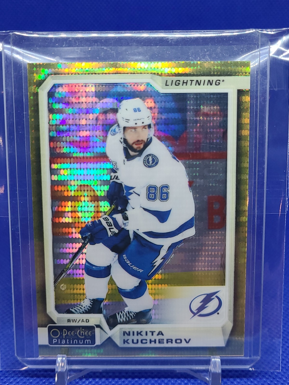 2018 2019 O Pee Chee Platinum Seismic Gold Nikita Kucherov / 50 Tampa Bay...