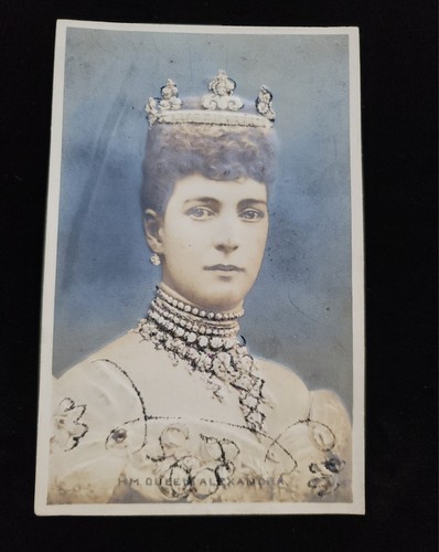 Rare Antique Original Photograph Embossed Photo Postcard Queen Alexandra Royalty - Picture 16 of 24