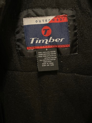 Timber Outerwear Boys 8 FLEECE LINED Winter Coat Puffer Coat Jacket Fur Hood - Picture 6 of 6