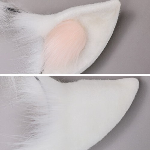 Faux Fur Fox Ears Headband Cute Girls Cat Furry Anmimal Hairband Cosplay Costume - Picture 8 of 17