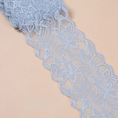 5 Yards Floral Elastic Stretch Lace Ribbon Trim Sewing Skirt Dress Handicrafts - Picture 29 of 39
