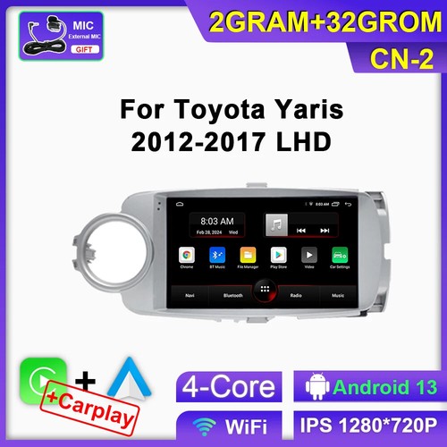 2012-17 Android CarPlay Car Radio For Toyota Yaris Navi Multimedia Video Player - Picture 18 of 24