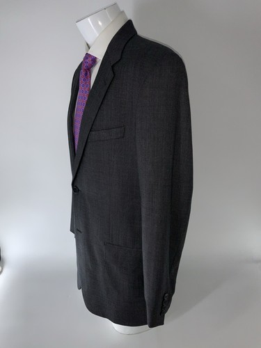 Joseph Abboud Suit 41R Gray Check Super 120s 34x27 Pleated 2B NV USA YGI N5-117 - Picture 4 of 22