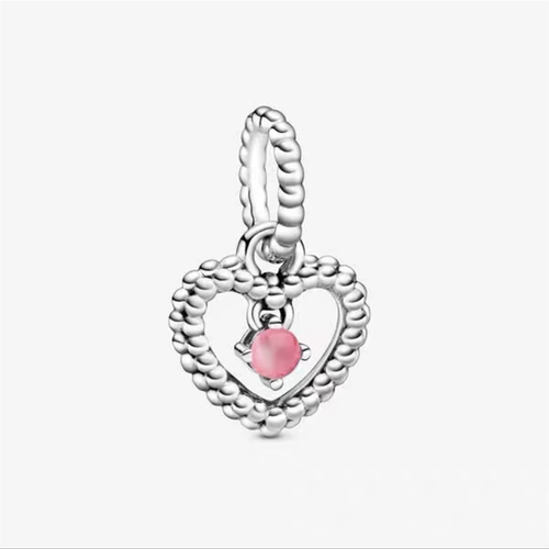 S925 Silver Birthstone 12 Month Dangle Heart Charm Gemstone Bracelets Women Gift - Picture 11 of 13