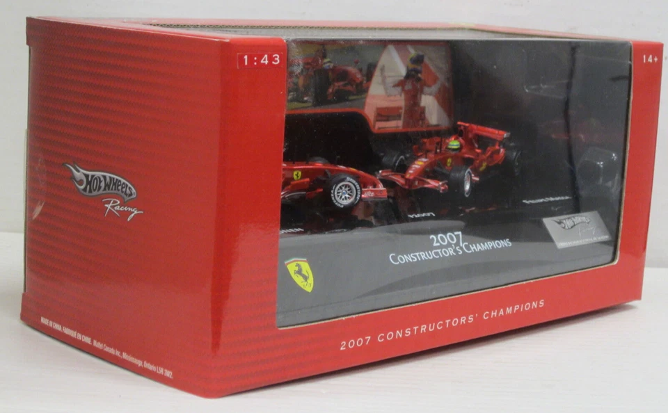 Ferrari F2007 Formel 1 Constructor's Champions 2007 Box Hot Wheels 1:43 limited - Bild 2 von 4
