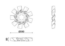 Radiator Fan MAHLE Fits VOLVO Fh 420 Fh16 II 460 III 500 540 15- 22862271
