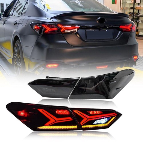 For Toyota Camry Sedan 2018-2024 4PCS Smoked LED Tail LightsAssembly - Picture 2 of 19