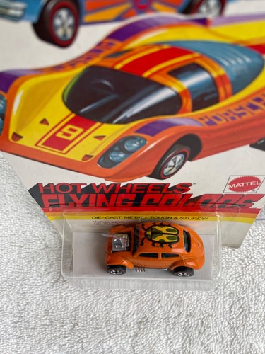 RARE 1973 HOT WHEELS FLYING COLORS VOLKSWAGEN BUG NO 7620 MATTEL NEW IN BOX - Picture 9 of 10
