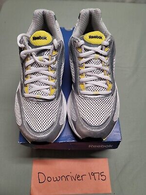 Women's Reebok Royal DMX RIDE 6.5 White/Typhoon/Power Yellow/Silver New in Box