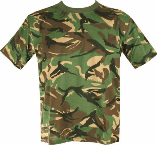 Camo Military T Shirt Camouflage Adults Army Combat Hunting - Picture 6 of 13