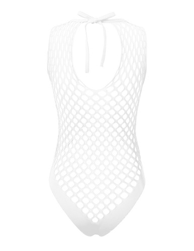Women Fishnet Bodystocking See Through Hollow Out Bodysuit Lingerie Nightwear - Picture 34 of 60
