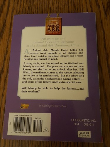 Animal Ark Books by Ben M Baglio Lot of 4 Horses, Puppy, & Kitten Chapter Books - Imagen 5 de 12