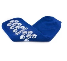 McKesson Terries Bariatric Slipper Socks, Extra Wide, Blue, Above Ankle - Pair/2