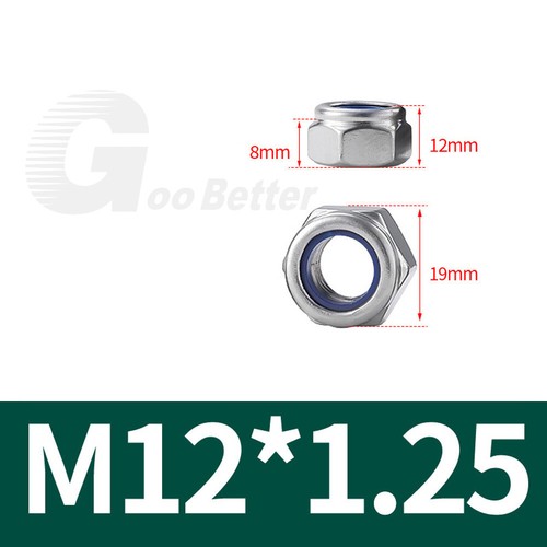 Selbstsichernde Muttern M6-M20 DIN 985 Feingewinde Stopmuttern Sicherungsmuttern - Bild 12 von 17