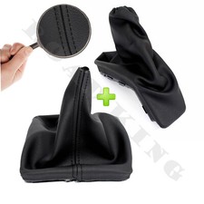 Schaltsack + Handbremssack OPEL ASTRA H Bj. 2004 - 2014 Eko Leder Schwarz NEUF!