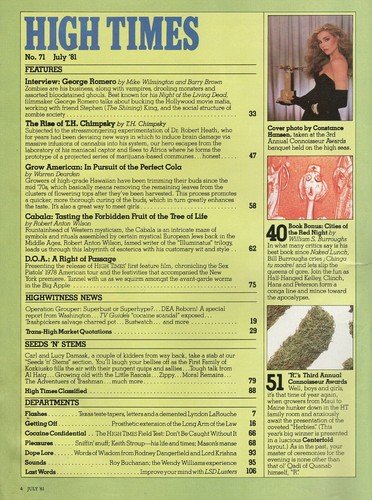 HIGH TIMES magazine - William S. Burroughs & Ralph Steadman - July 1981, #71 - Picture 2 of 6
