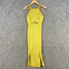 ASOS Womens Dress Size 8 Murky Green Sleeveless Formal Stretch Bodycon 31215