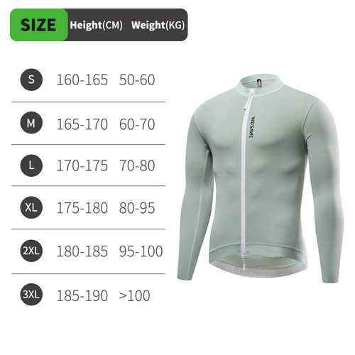 Mens Outdoor Cycling Shirt YKK 2-way Zipper Jersey Quick Dry Breathable Bike Top - Picture 13 of 20